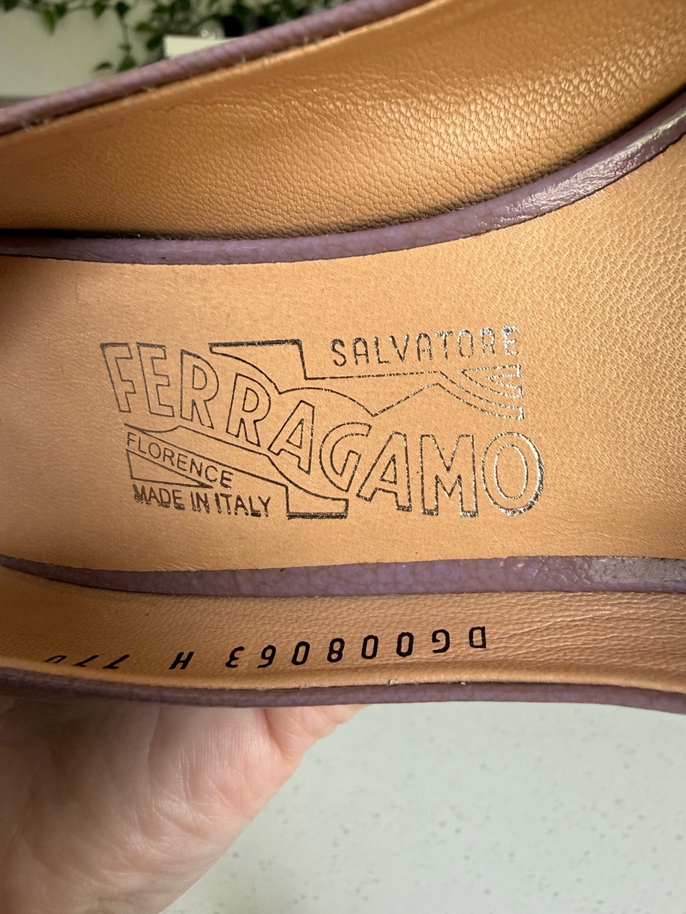 Salvatore Ferragamo Lilac Vara Bow Peep-Toe Pumps - Picture 16 of 16